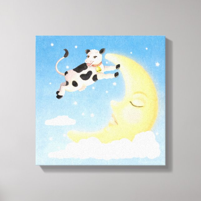 The Cow Jumped Over the Moon Canvas Print (Front)