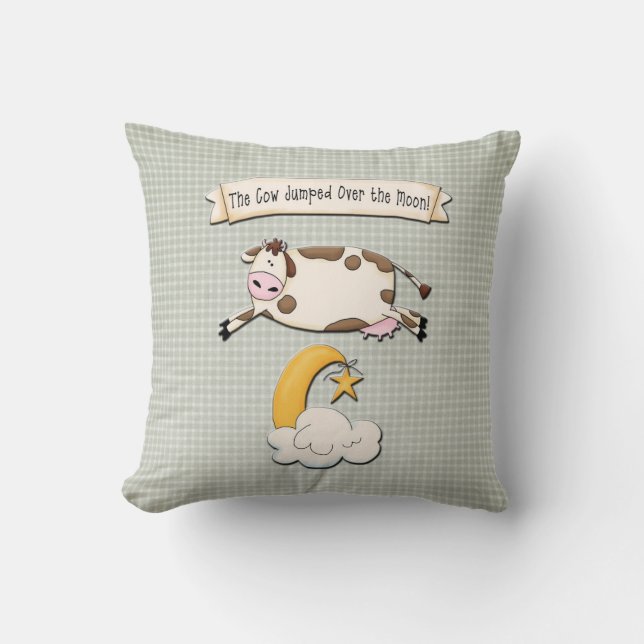 The Cow Jumped Over the Moon Cushion (Front)