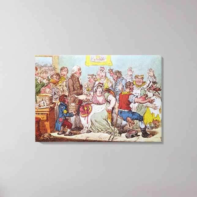 The Cow Pock or the Wonderful Effects Canvas Print (Front)