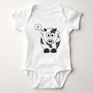 The Cow Says μ Baby Bodysuit
