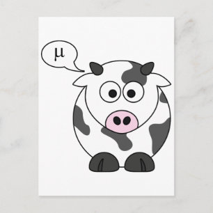 The Cow Says μ Postcard