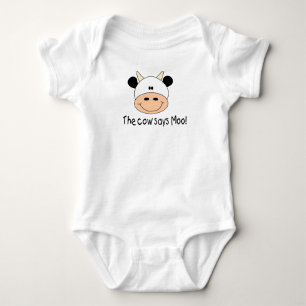 The Cow Says Moo Baby Bodysuit