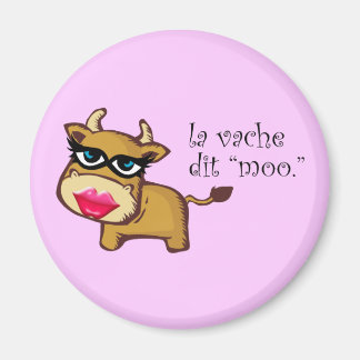 "The cow says moo" Magnet