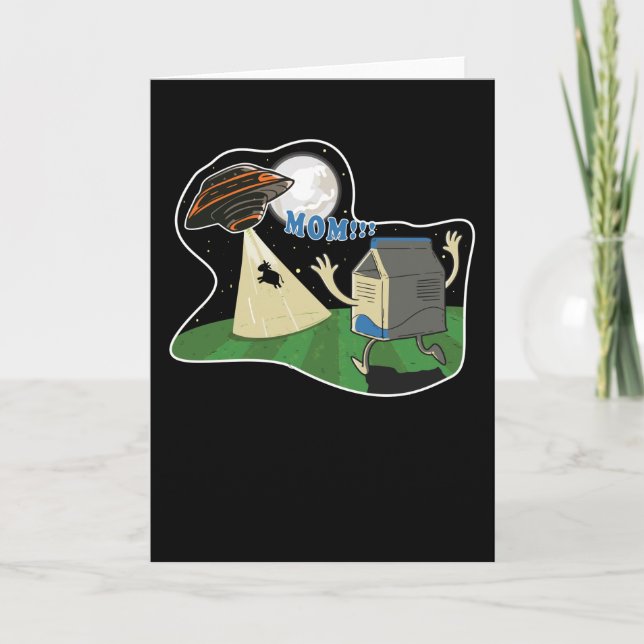 The Cow Was Stolen By Aliens Card (Front)
