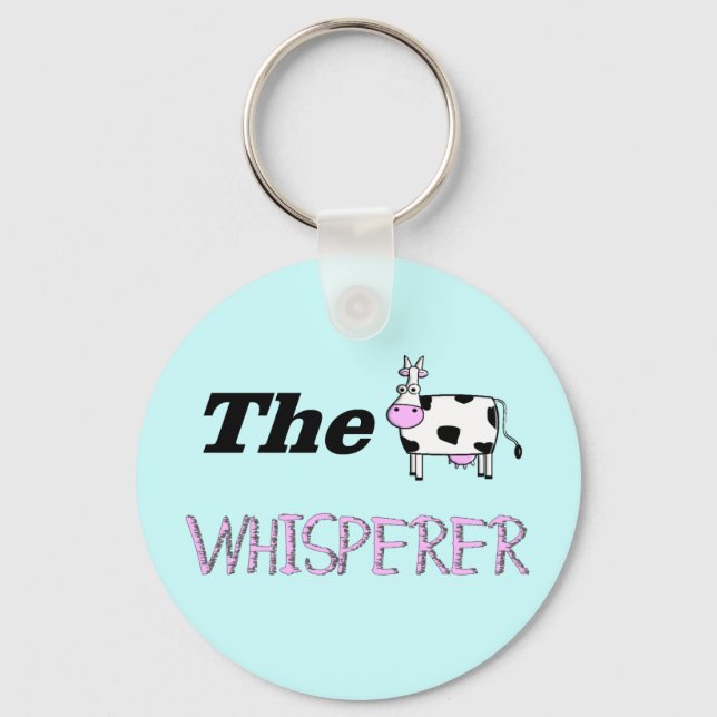 The Cow Whisperer Gifts Key Ring (Front)