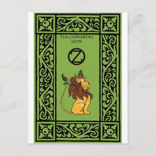 The Cowardly Lion Postcard (Front)