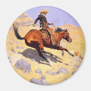 The Cowboy (by Frederic Remington) Magnet