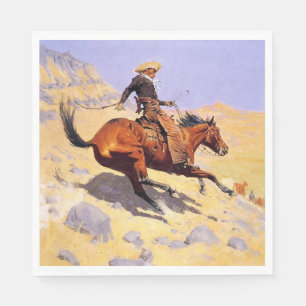The Cowboy (by Frederic Remington) Napkin