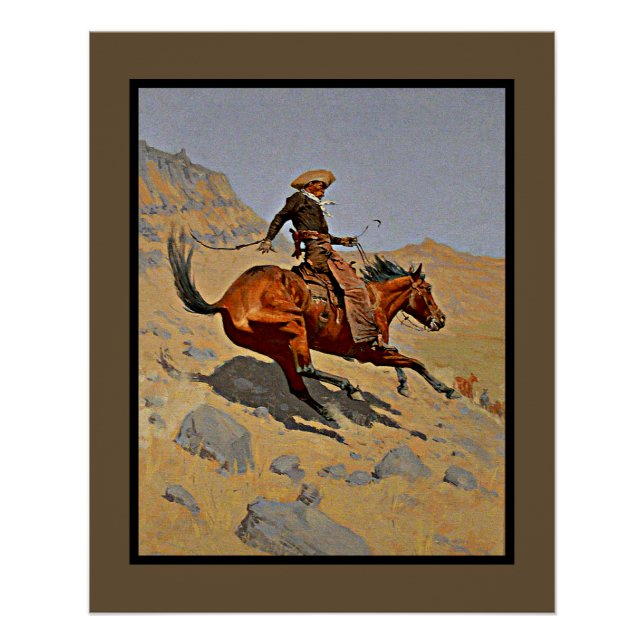 The Cowboy by Frederic Remington Poster (Front)