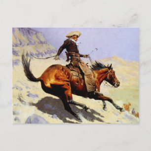 The Cowboy by Remington, Vintage Cavalry Military Postcard