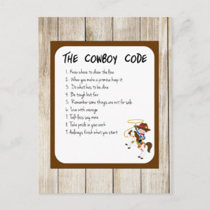 The Cowboy Code Postcard