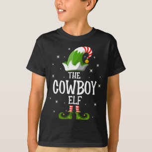 The Cowboy Elf Family Matching Christmas T-Shirt