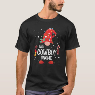 The Cowboy Gnome Matching Family Christmas Gnome P T-Shirt