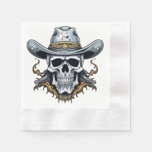 The Cowboy Skeleton Napkin