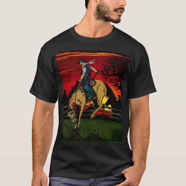 "The Cowboys" Color Print. T-Shirt (Front)