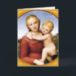 The Cowper Madonna Christmas Card<br><div class="desc">Celebrate this Christmas with Raphael's Italian renaissance masterpiece,  the "The Cowper Madonna",  painted in 1505 More beautiful images and cards found in ChristMuseum here in Zazzle.</div>