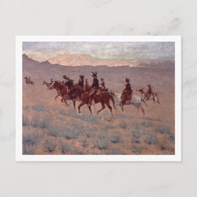 The Cowpunchers (w/c on paper) Postcard (Front)