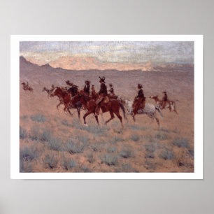 The Cowpunchers (w/c on paper) Poster