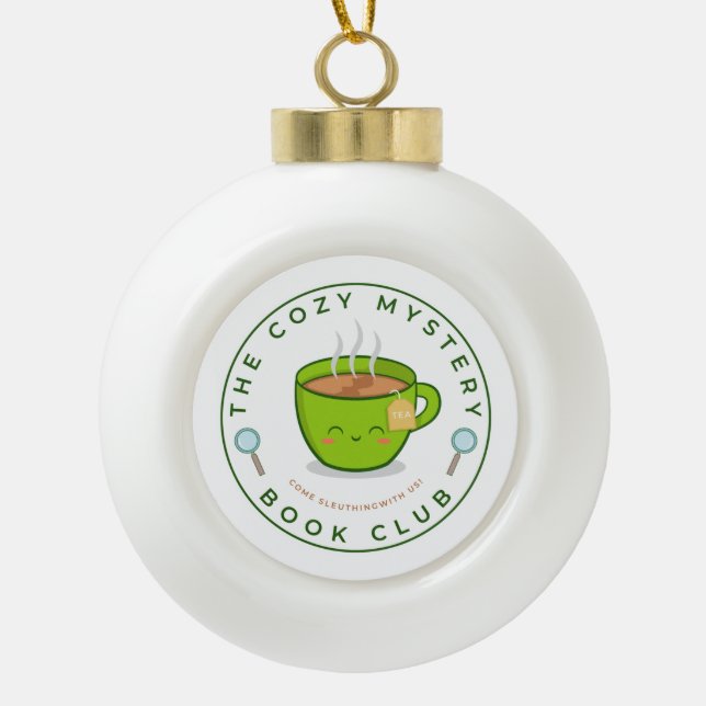 The Cozy Mystery Book Club Ornament (Front)