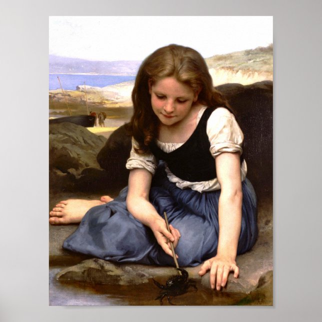 The Crab Le Crab 1869 William Adolphe Bouguereau Poster (Front)