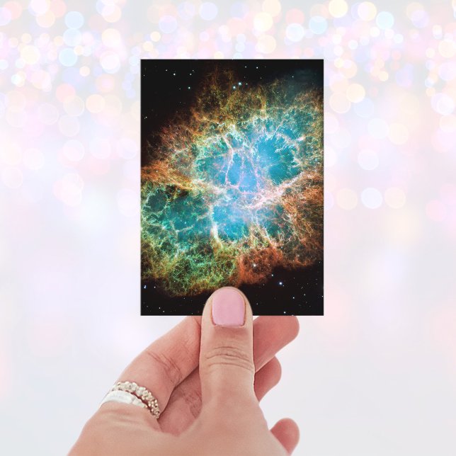 The Crab Nebula Business Card (Teal Celestial Business Card)