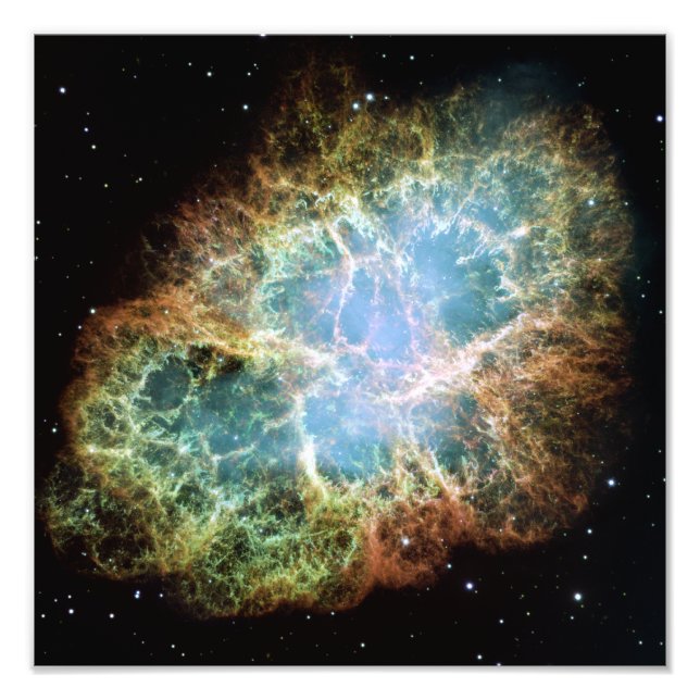 The Crab Nebula (Hubble Telescope) Photo Print (Front)