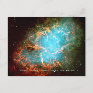 The Crab Nebula in Taurus - Breathtaking Universe Postcard