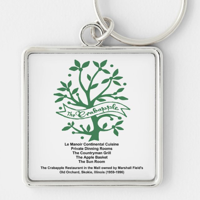 The Crabapple Restaurant, Skokie, IL Key Ring (Front)
