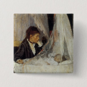 The Cradle by Berthe Morisot 15 Cm Square Badge
