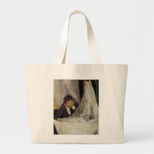 The Cradle by Berthe Morisot Large Tote Bag