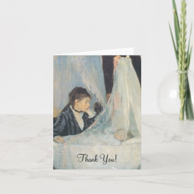 The Cradle by Berthe Morisot, Thank You Card (Front)