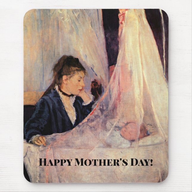 The Cradle, famous painting, Mouse Mat (Front)