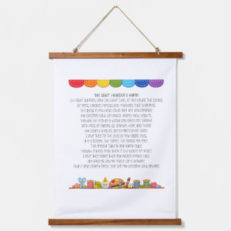 The Craft hoarder's Hymn Hanging Tapestry