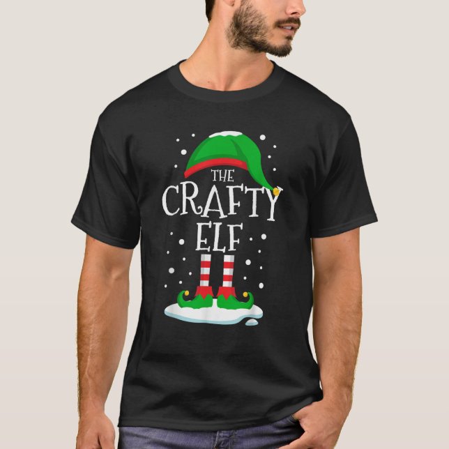 The Crafty Elf Christmas Family Matching Xmas Grou T-Shirt (Front)