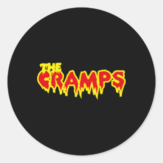 The Cramps Text Classic Round Sticker