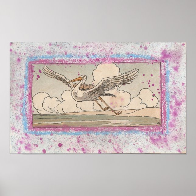 The Crane Helps the Sparrows Poster (Front)