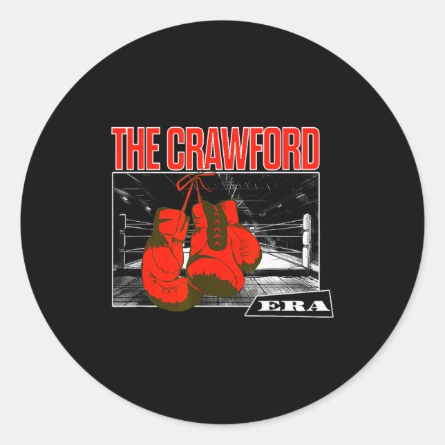 The Crawford Era Funny Boxing Trendy Men Women  Classic Round Sticker (Front)