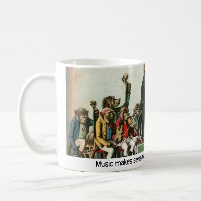 The Crazy Monkey Orchestra Mug (Left)