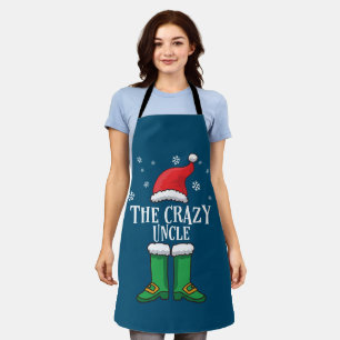 The Crazy Uncle - Matching Family Christmas Elf Apron