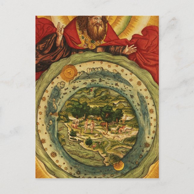The Creation, from the Luther Bible, c.1530 Postcard (Front)