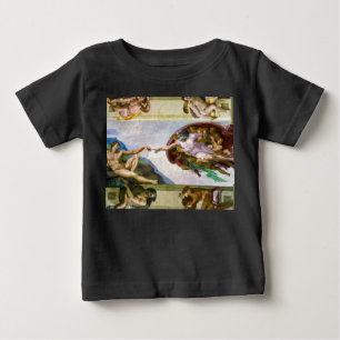 The Creation of Adam by Michelangelo Baby T-Shirt