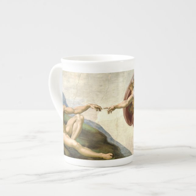The Creation of Adam by Michelangelo China Mug (Front Left)