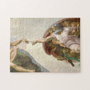 The Creation of Adam by Michelangelo Jigsaw Puzzle
