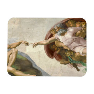 The Creation of Adam by Michelangelo Magnet