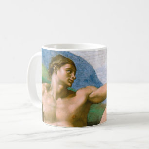The Creation of Adam (detail), Michelangelo Coffee Mug