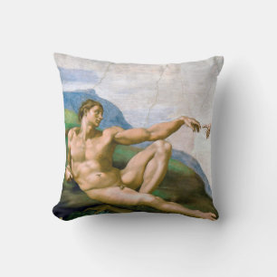 The Creation of Adam, Michelangelo, 1508-1512 Cushion