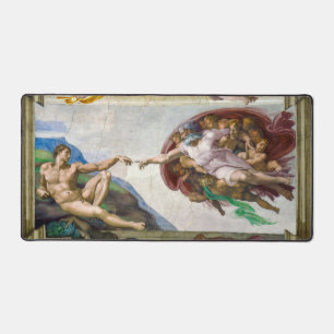 The Creation of Adam Michelangelo Desk Mat