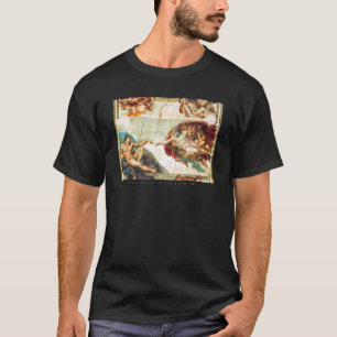 The Creation Of Adam Michelangelo Sistine Chapel P T-Shirt