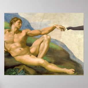 The Creation Of Adam Parody Poster