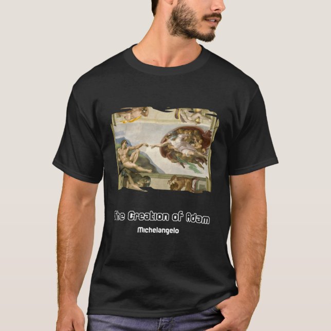 The Creation Of Adam With Sunglasses T-Shirt (Front)